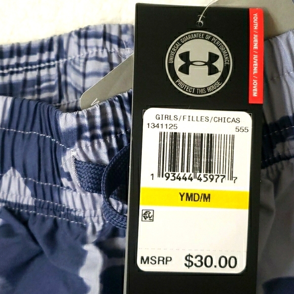 NWT girls YMD Under Armour girls grey shorts - Picture 8 of 10